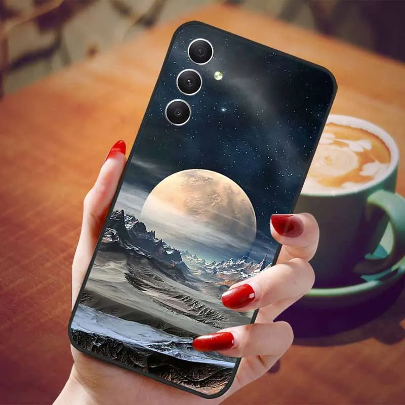 Star Planet Soft Silicone Camera Protection Phone Cover with Lion Design - TPU Capa