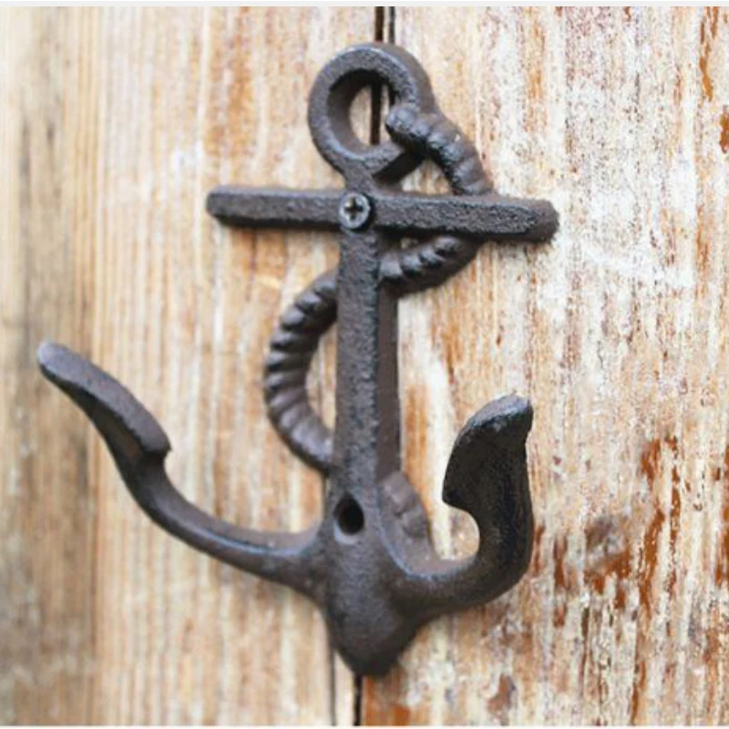 

Cast Iron Decorative Anchor Hook Retro Iron Key Hook