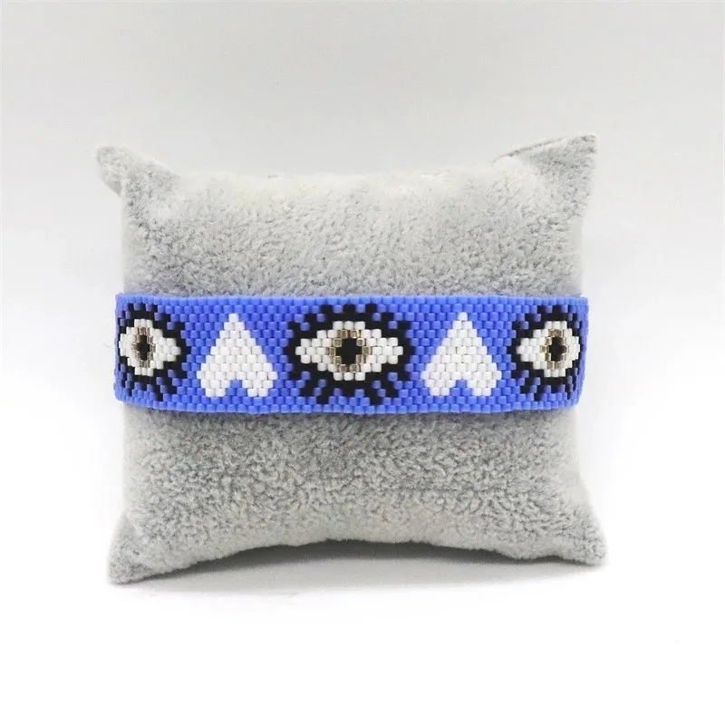 

Rice bead bracelet Devil's Eye Originality Heart shape Pattern Bohemia Hand weaving Adjustable Simplicity Beaded bracelet