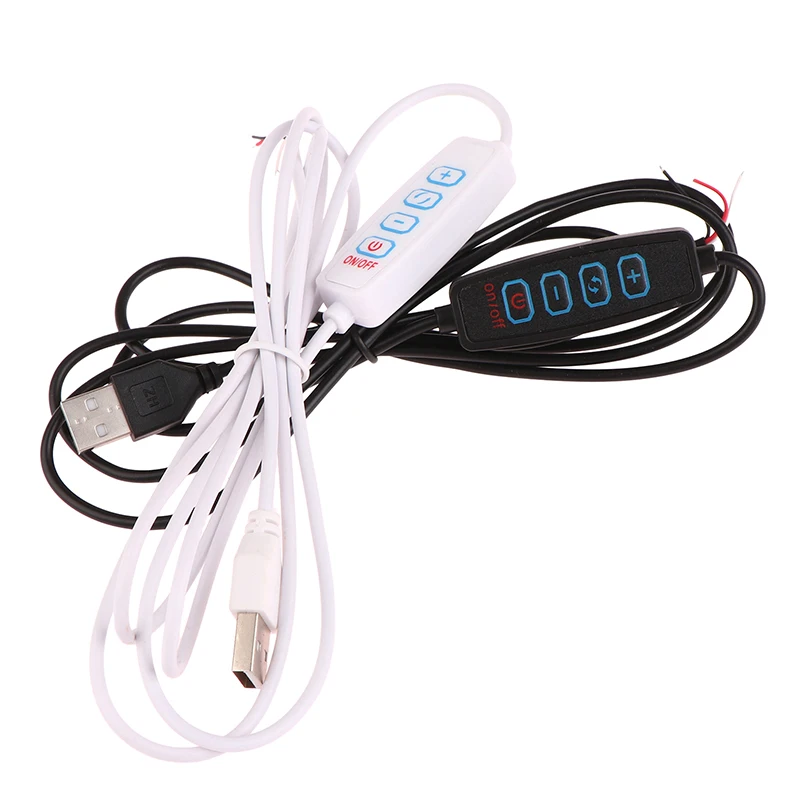LED Dimmer Switch Smart Dimmer Switch LED Dimmer Controller Lamp Dimmer 1.5M USB 5V LED Tri-color Dimming Color Switch Cable Dimmer 4-Key Controller 2CH For Low Voltage LED CCT Bicolor Light 2Colors
