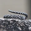 Fashion Men Rings Retro Colour Stainless Steel Vintage Octopus Style Irregular Pattern Trendy Accessories For Man Women Gift 6