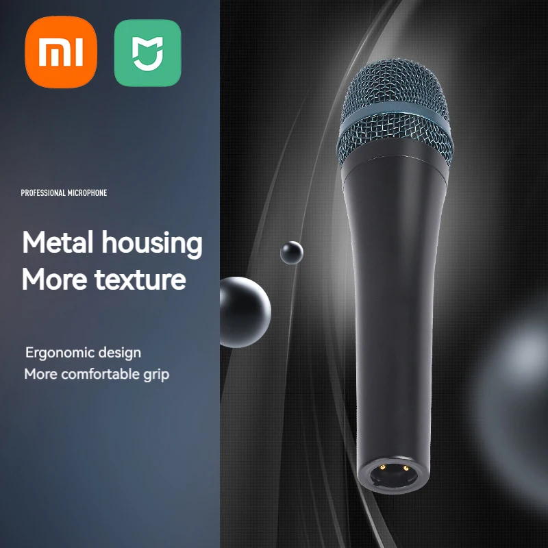 

Xiaomi Mijia Professional Microphone Stage Performance Wired Dynamic Microphone Home Karaoke Meeting Host Live Micro