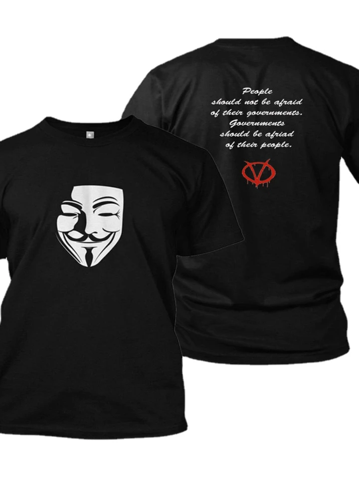 Anonymous Men's T-shirt Vendetta V T-shirt Vendetta Clothing