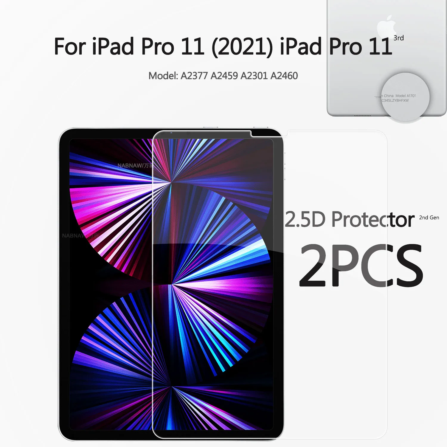 Premium 2PCS 2.5D HD Tempered Glass Screen Protector
