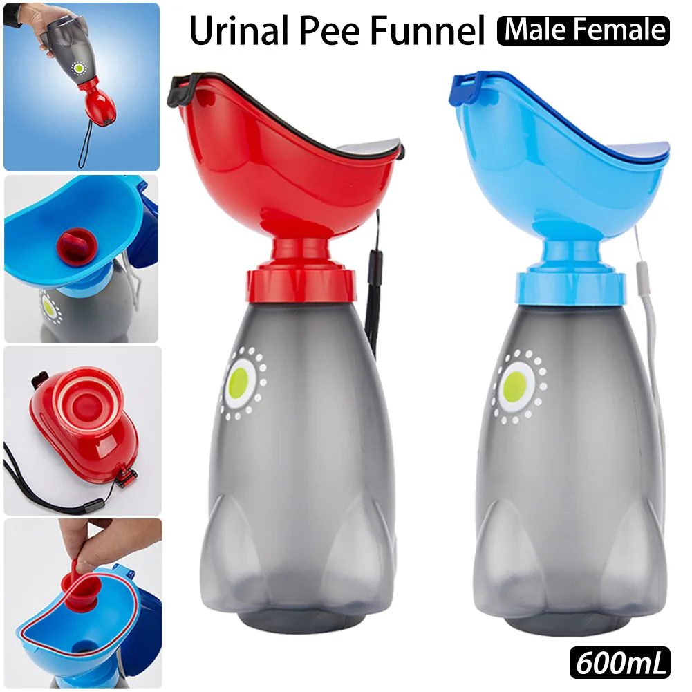 Bouteille d'urinoir unisexe épaissie pour hommes et femmes Bouteille de  pipi portable avec un couvercle et un entonnoir Toilette mobile Urinoir  portable pour voyage en voiture Camping Emerge