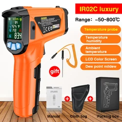 Advanced Digital Infrared Thermometer with Double Laser Precision and High - Temperature Capability (IR02C(Ver Orange))