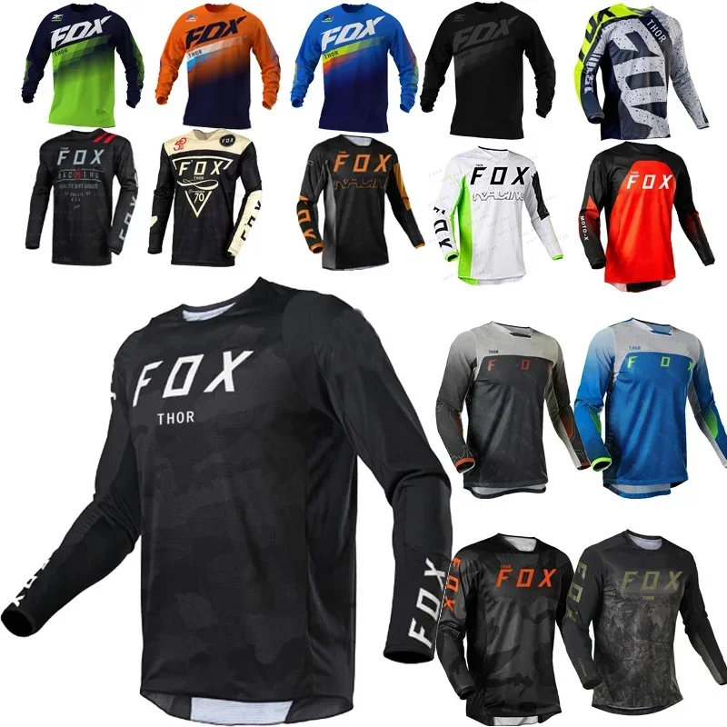 2021 Donna Uomo Ciclismo Jersey Fox Thor Mtb Camicie Bmx Motocross Mountain Enduro Abbigliamento Bici Bicicletta Moto Downhill T-Shirt