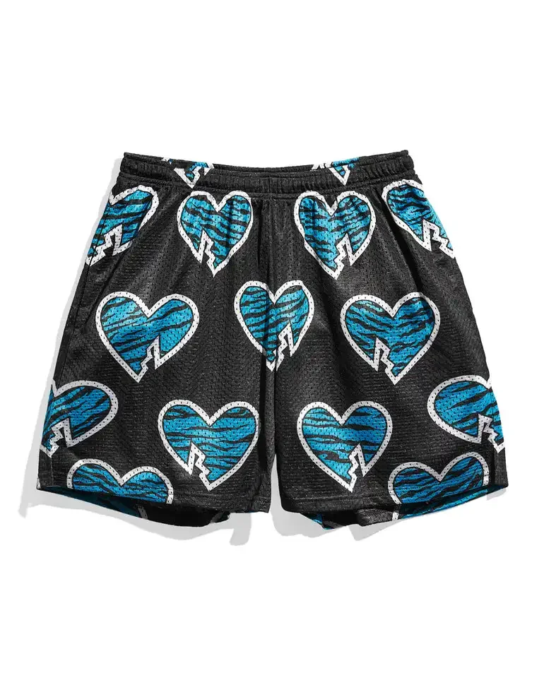 Fashion Wolf Run Retro Vacation Casual Shorts for Men Women Comfortable Breathable Quick-drying Outdoor Training Beach Shorts