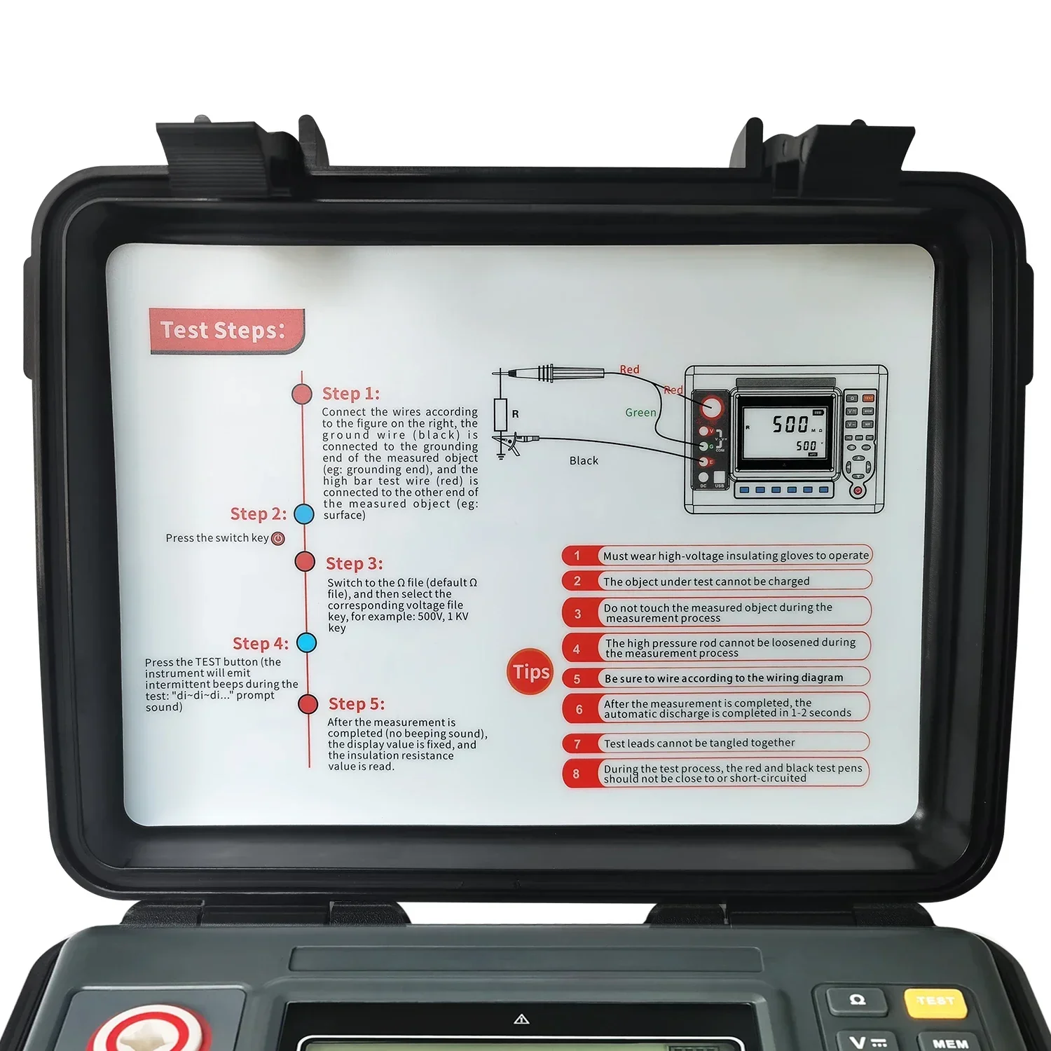 10kV Digital Insulation Resistance Tester Megohmmeter High Voltage Insulation Resistance Meter