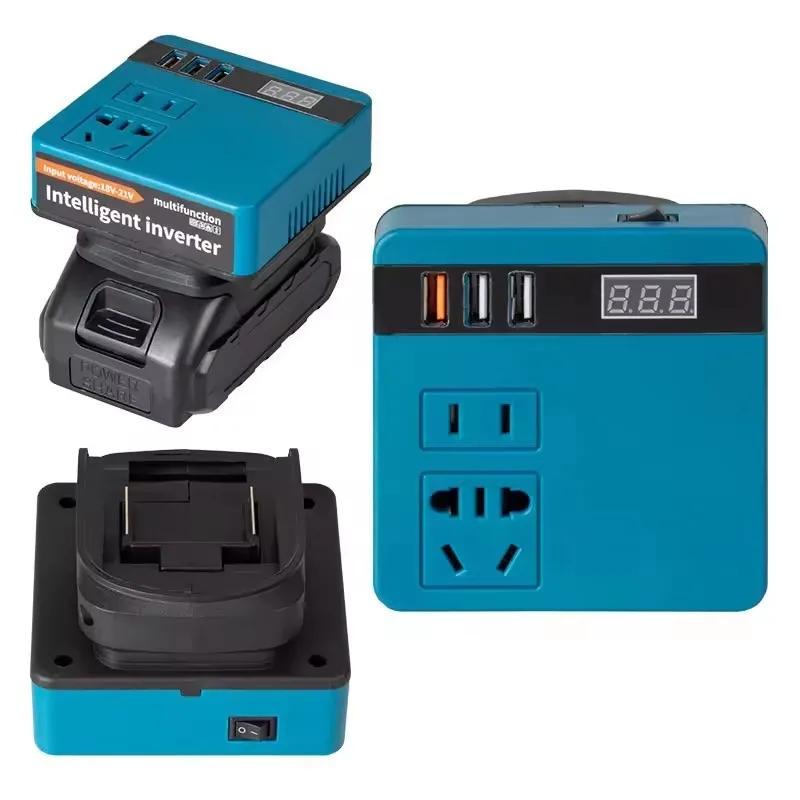 120W Lithium Battery Inverter DC 18-21V To AC 110V 220V Electric Tool Battery Inverter Power Inverter For Makita Outdoor Work