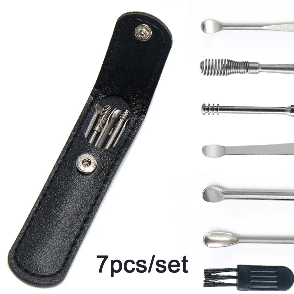 Ear Wax Removal Tool Set - 6-Piece Spiral Ear Cleaner and Scooping Kit