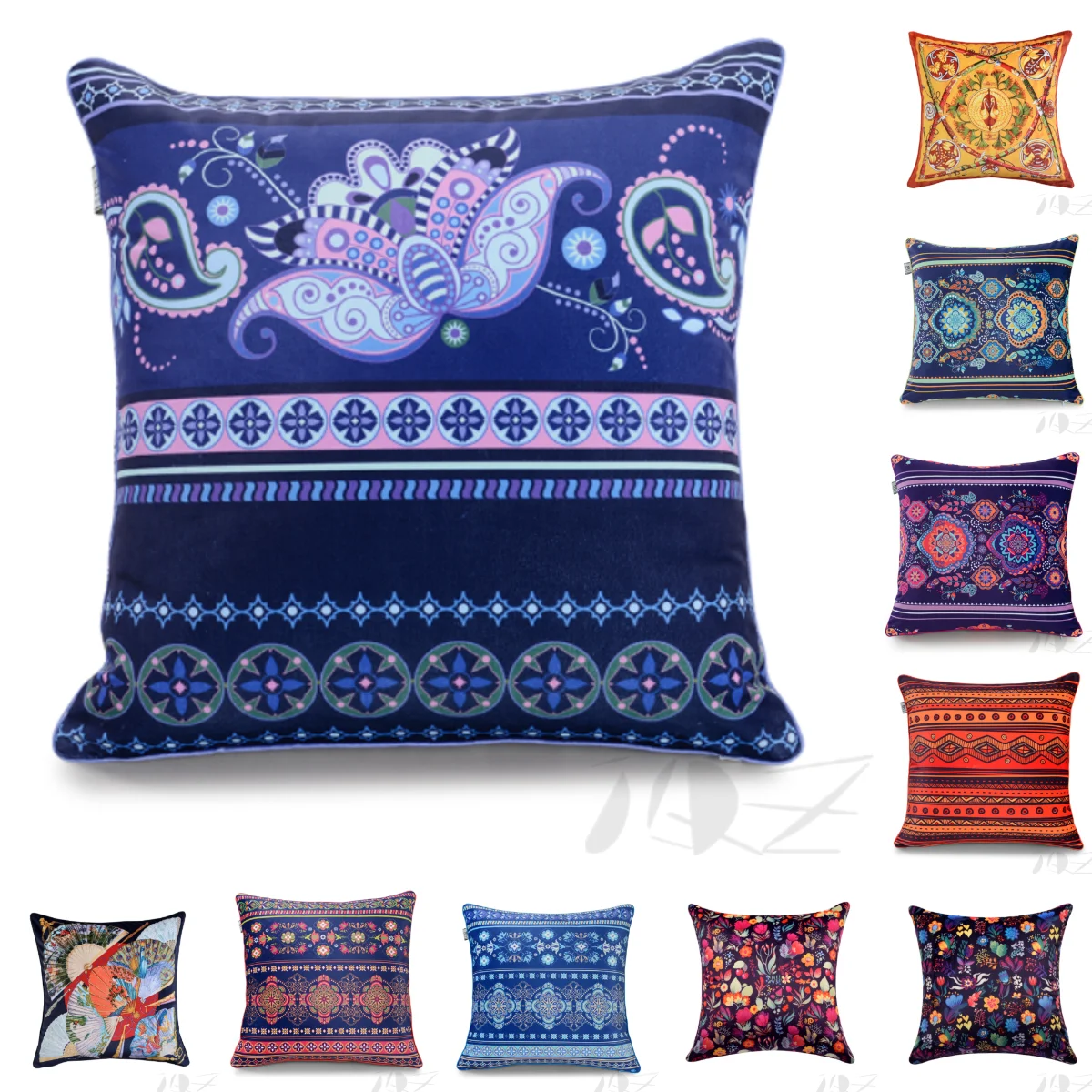 

Ethnic Style Luxury Cushion Cover Pillows Decor Home for Sofa Chair Living Room Body H Plaid Printed Throw Bedroom Chucky