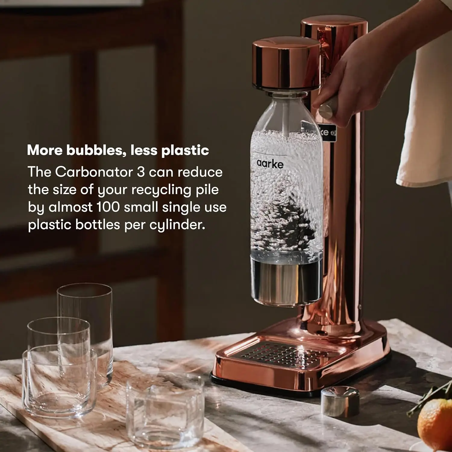 III Premium Carbonator/Sparkling & Seltzer Water Maker with PET Bottle (Copper) 6