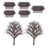 70x Model Trees Peach Tree Miniature Trees Model Tree Landscape Diorama for Train Garden Scenery Landscape DIY Crafts Sand Table 1