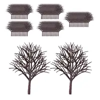 70x Model Trees Peach Tree Miniature Trees Model Tree Landscape Diorama for Train Garden Scenery Landscape DIY Crafts Sand Table 1