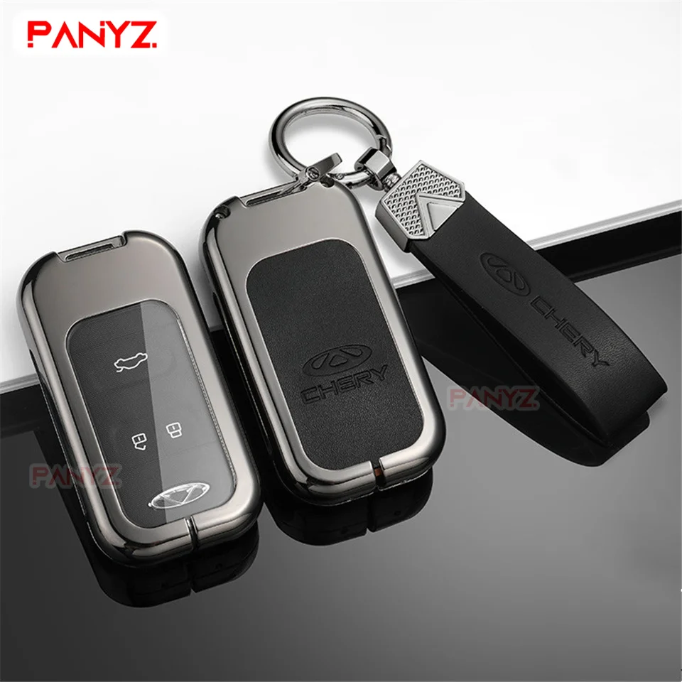 Car Key Cover For Chery Tiggo 8 7 5X Smart Keyless Remote Fob Protect Case Keychain Holder Accessories Car-Styling