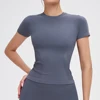 Seamless Sport T Shirts Women Yoga Top Slim Fit Fitness Clothes Short Sleeve Yoga Shirt Gym Top Running Active Wear Sport Top