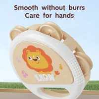 Tambourin à claquettes pour bébés, délicat, pour enfants 3