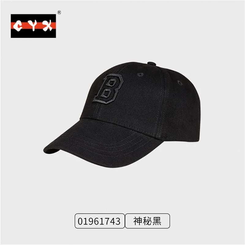 Outdoor Unisex Sturdy Versatile Cotton Sports Sun Hat Minimalist 3D Embroidered Baseball Cap With Letters