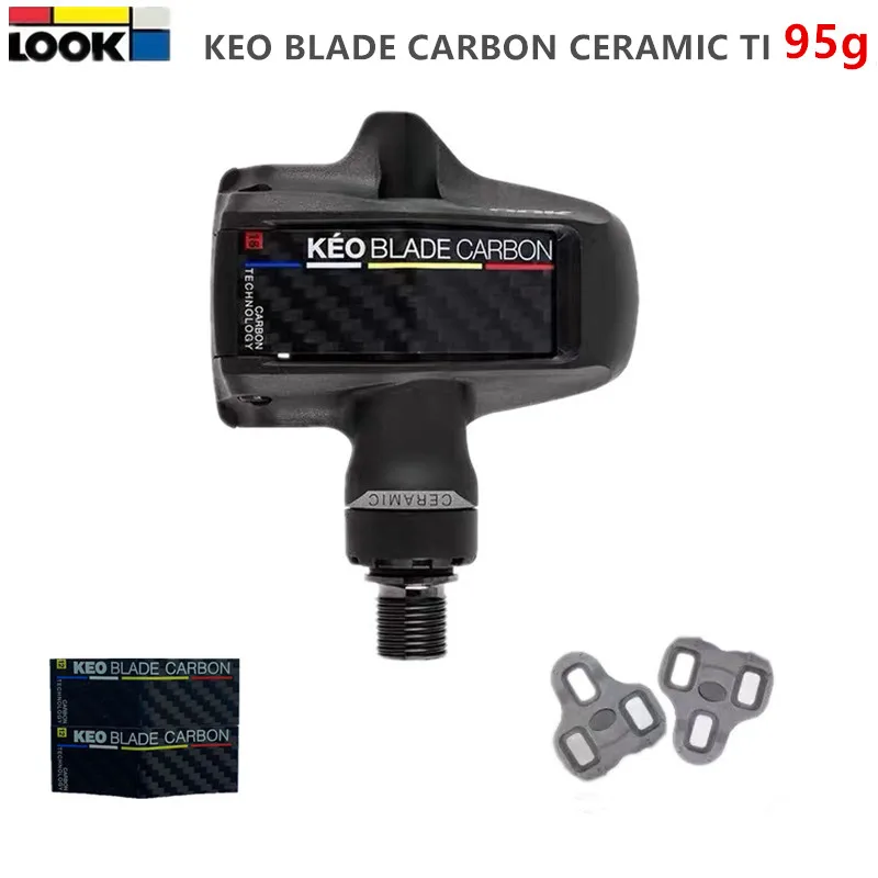 

Педаль для шоссейного велосипеда Clipe KEO BLADE CARBON CERAMIC TI 95g, педаль из углеродного волокна с самоблокировкой и блокировочной пластиной