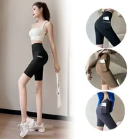 Women Yoga Sports Shorts High Waist Fitness Shorts Casual Streetwear Short Trousers Female Tight Shorts For Ladies Workout Pants