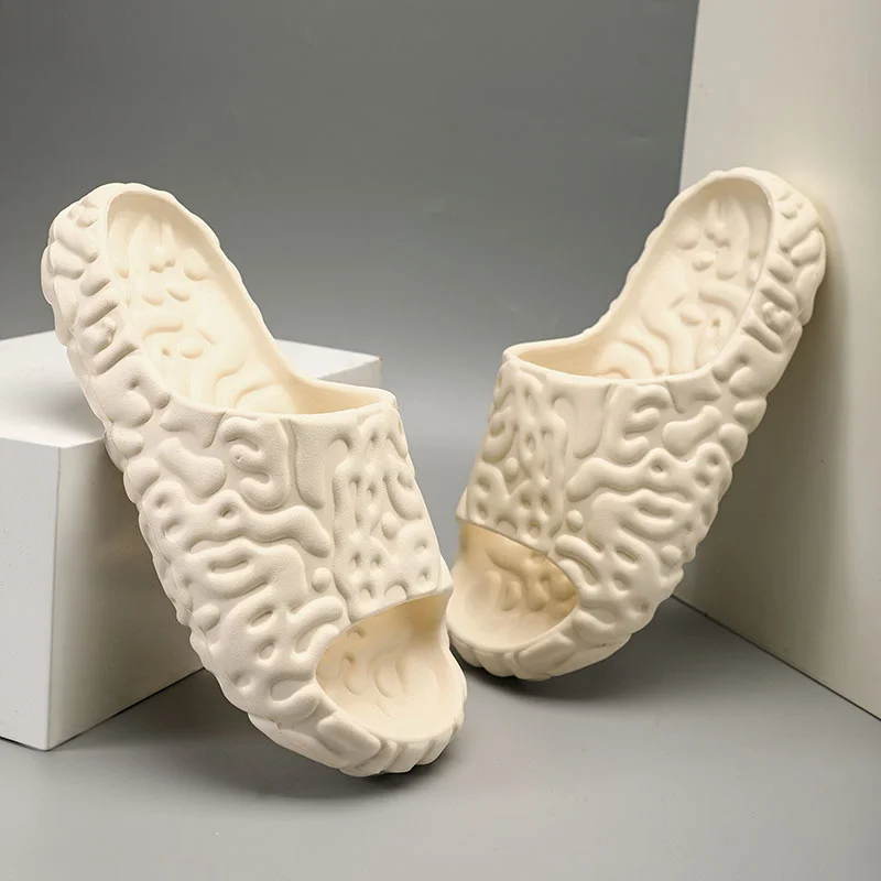 Erkekler için Kayma Terlik Kaymaz Kaymaz Yazlık Terlik Yumuşak Köpük Kaydırıcılar İç Mekan Dış Mekan için Kalın Tabanlı Terlik_voghion.com