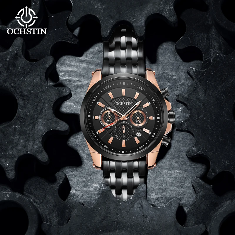OCHSTIN Casual Fashion Wristwatch Multifunction Quartz Movement Hot Model 2024 Mariner Series Men's Quartz Watch