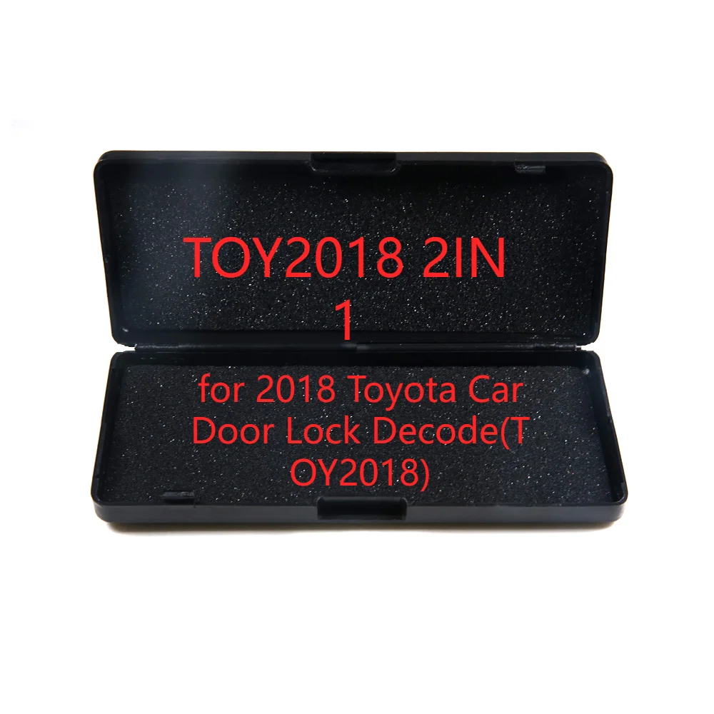 

High Quality Lishi 2 In 1 Tools for 2018 Toyota Car Door Lock Decode TOY2018 Professional Hand Locksmith Tools Accessorie