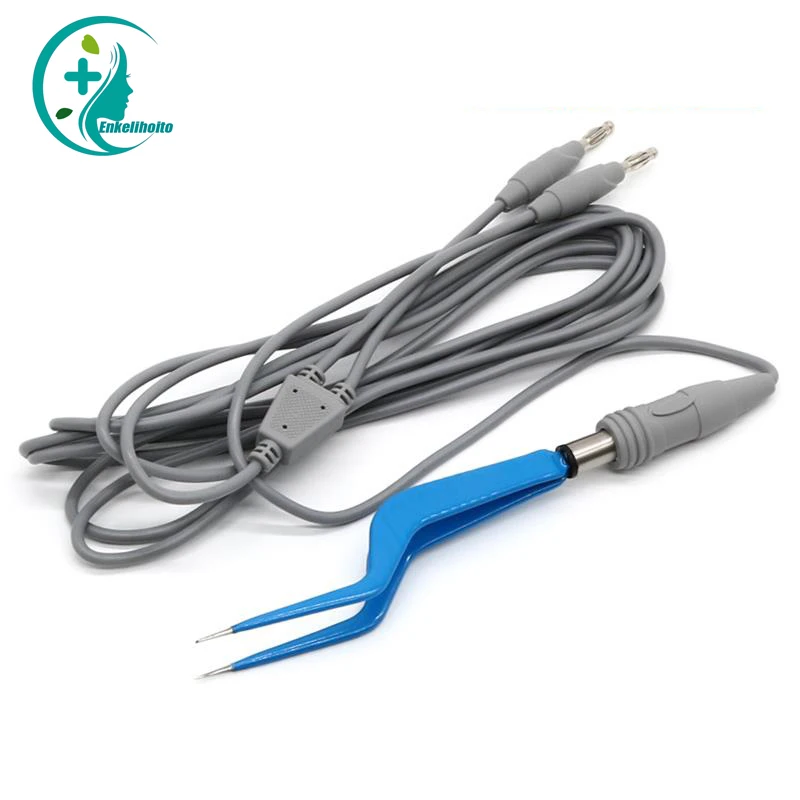 Bipolar Coagulation Forceps High Frequency Electrotome Compatible With Condenser Connection Line Tweezers Line V-surgical instruments