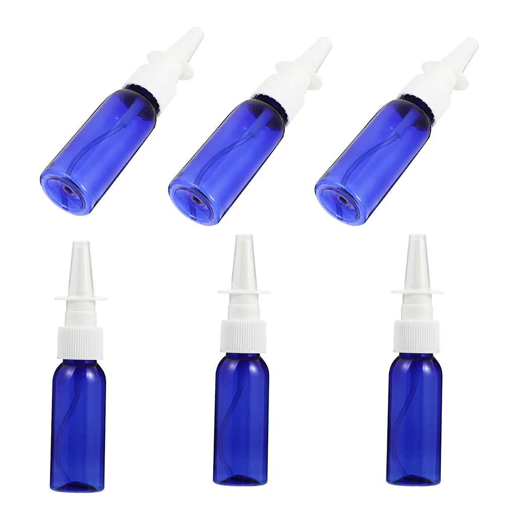 6 Pcs Round Shoulder Bottle with Nasal Spray Misting Spray Bottless Cosmetics Liquid The Pet Misting