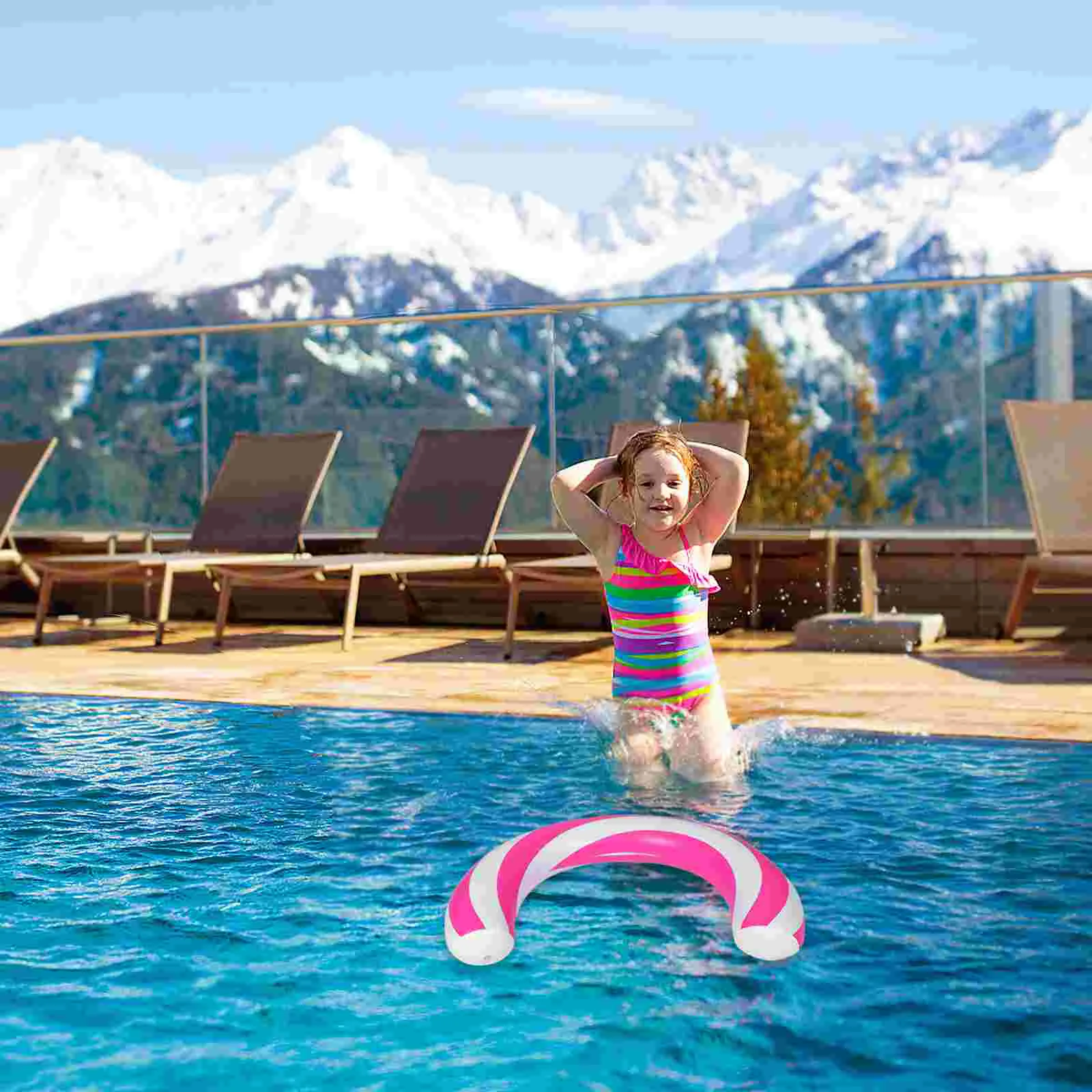 Swimming Ring Beach Ball American Flag Float Floaties for Adults Pool Flamingo Floating Tubes Floats Party Supplies Balls