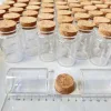 8/30 Pcs 40ml Glass Bottle Cork Stopper Tiny Glass Jars Transparent Empty Mini Containers DIY Wedding Favors Wishing Bottles 1