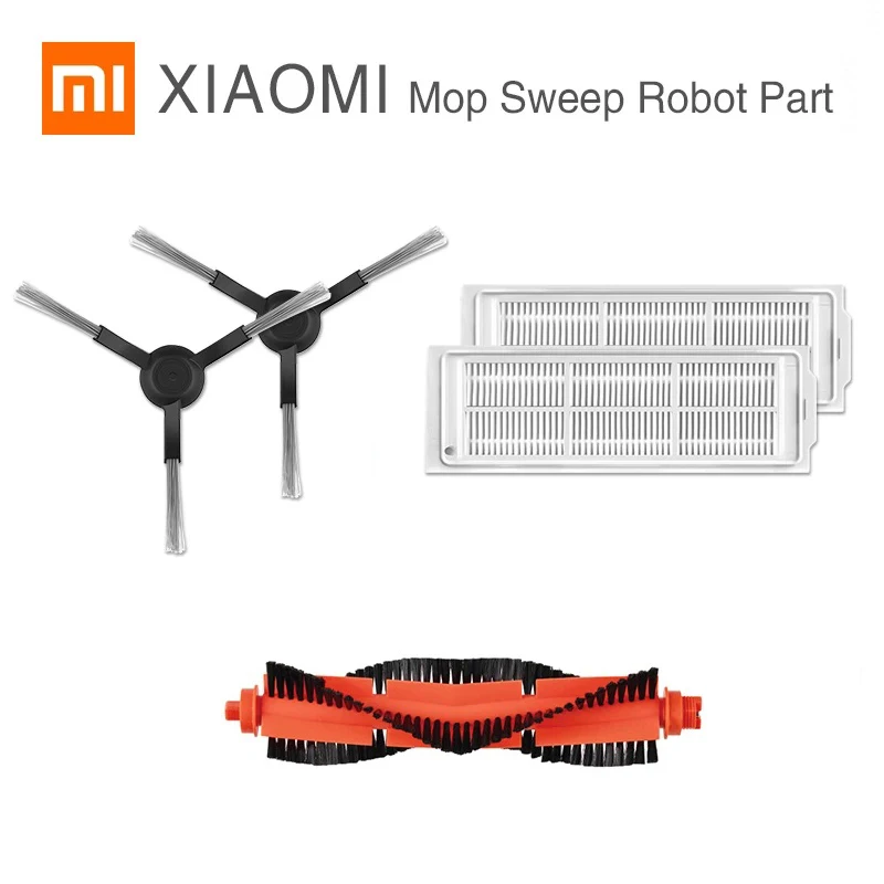 샤오미 미지아 청소 걸레질 로봇 진공 청소기, STYJ02YM 정품 예비 부품 팩 키트, 사이드 롤러 HEPA 필터 메인 브러시