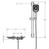 OXG Brass Waterfall Bathtub Faucet Bathroom Faucet Bath Shower Faucet Shower Mixer Crane Digital Display Faucet for bathroom 2