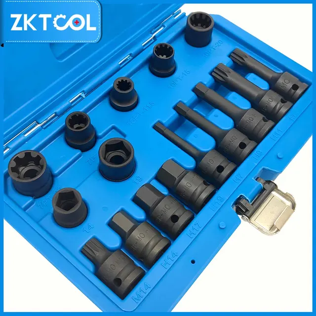 Set Di 5 Chiavi A Bussola Per Pinza Freno - Ricambio Per VW, Audi, Porsche - Acciaio Resistente - Foto 6