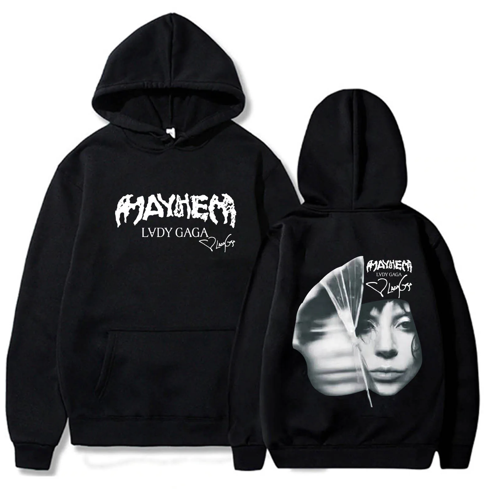 Lady GAGA The Mayhem Ball Tour 2025 Hoodie Harajuku Pullover Tops
