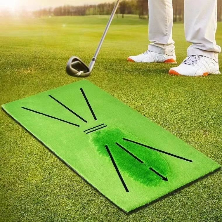 Golf Swing Mat Hitting Batting Direction Mark Trace Indoor Home 11.8“ x 23.6