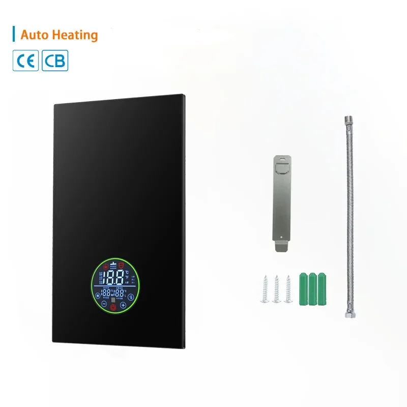 120V 6 KW durable Black color instant water heater for bathroom use