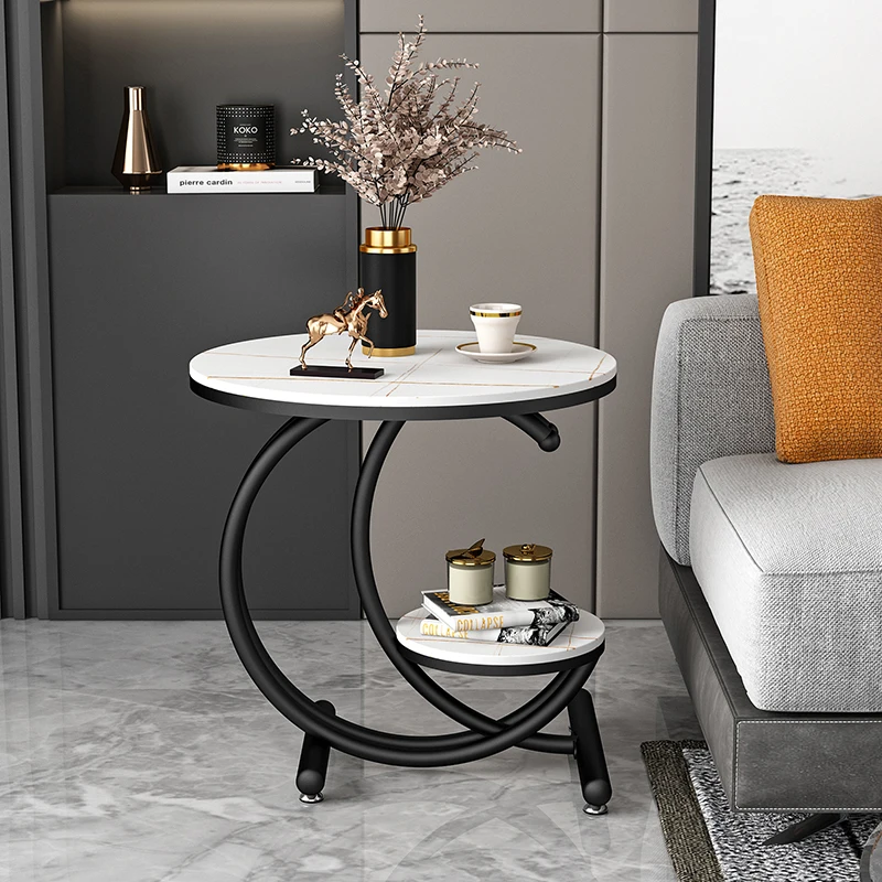 

Nordic Bedside Coffee Table Living Room Side Coffee Table Luxury Wood Golden Mesa De Centro De Sala Home Decoration LL50CJ