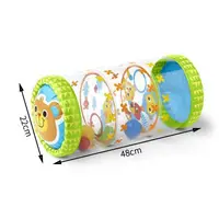 Jouets gonflables Montessori pour bébés, rouleaux d'éveil pour le temps sur le ventre, rouleaux d'exercice pour nourrissons et tout-petits de 0 à 6 à 12 mois 5