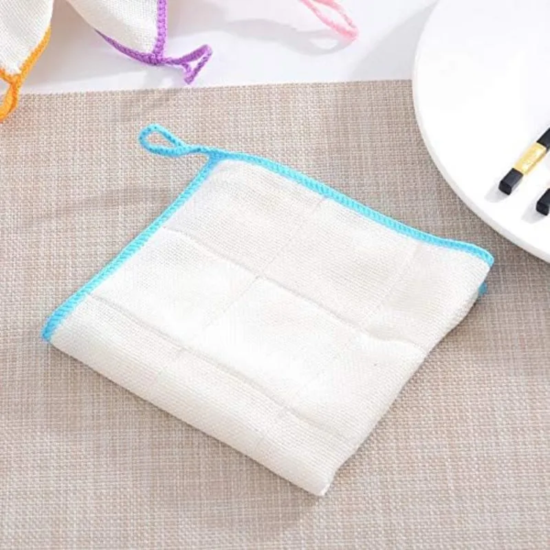 Oil-free Dishcloths Thickened with Wood Fiber Dishcloths Bamboo Dishtowels Are Absorbent To Remove Oil Household Cleaning Tools