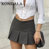 KONDALA 2026 Spring Summer Women Casual Tierred Mini Skirts Fashion Vintage Valentine‘s Day Ruffles Pleated Sexy Shorts Skirts - Image 5