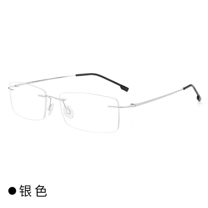 Titanium Myopia glasses men women rimless frame prescription glasses near-sighted myopia eyeglasses Anti-blue Light Eyewear