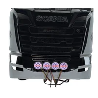LED Air Intake Light for Tamiya 1/14 RC Truck Scania 770s 56375 56360 Tractor Trailer Front Bumper Lamp Degree LESU DIY Parts 2