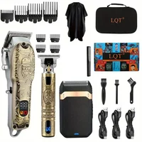 Professional Hair Clipper for Men, 1 Box Nose Hair Trimmer Set,Cordless Beard Trimmer , Rechargeable Clippers Set 1