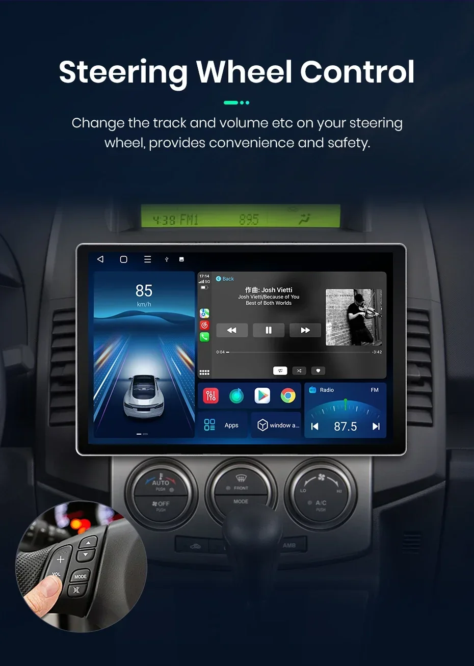 2K QLED Bildschirm Auto Radio Für Mazda 5 2005-2010 Drahtlose CarPlay Android Auto Multimedia autoradio – Detail 21