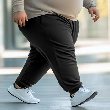 Plus Size 7XL 6XL Men Sports Pants Casual Autumn Winter Sweatpants Elastic Waist Gym Running Jogger Pants Male Clothing 180KG