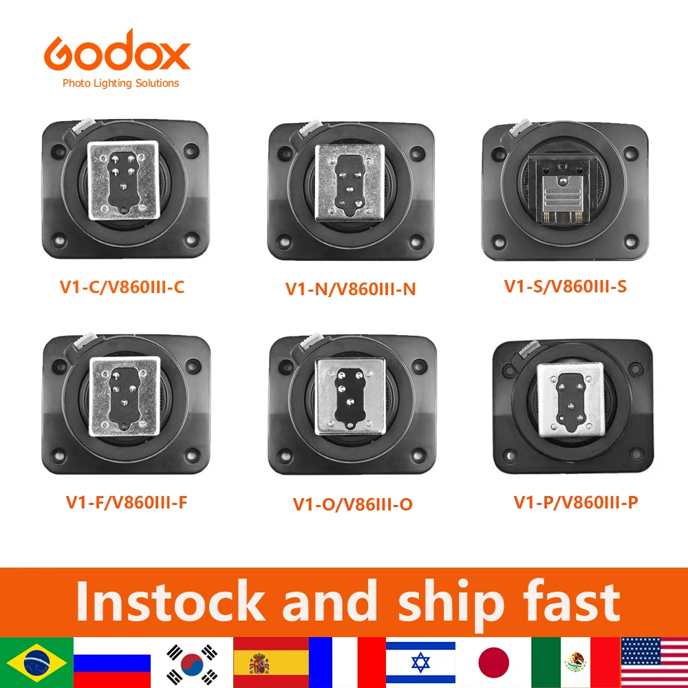 

Godox V860III V860II Hot Shoe Adapter V860IIIC/S/F/N/O/P Flash Speedlite Replace Accessories for Sony Nikon Fuji cameras
