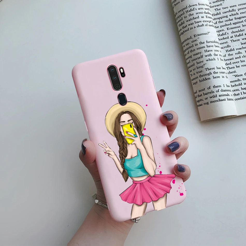 For OPPO A5 2020 Case For OPPO A9 2020 Fashion Phone Back Cover Soft Beauty Girl Silicone Case For OPPO A9 A5 A 5 A 9 2020 Funda cases for oppo cell phone