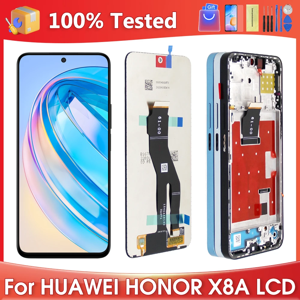 

X8A 6.7 " Original Screen For Huawei Honor X8A CRT-LX1 CRT-LX2 CRT-LX3 LCD Display Screen Touch Digitizer Assembly Parts X8ALCD